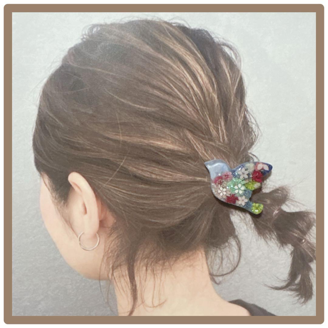 No 12❣️大人可愛いかすみ草レジンヘアゴム❣️٩(๑❛ᴗ❛๑)۶❣️