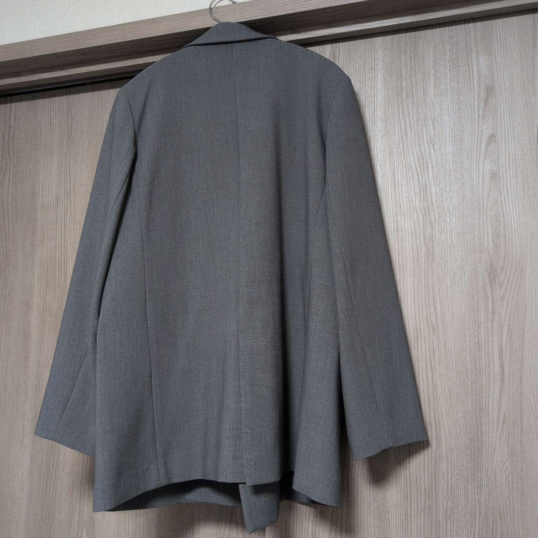 グレー ダブルブレスト パンツスーツ上下　soeju