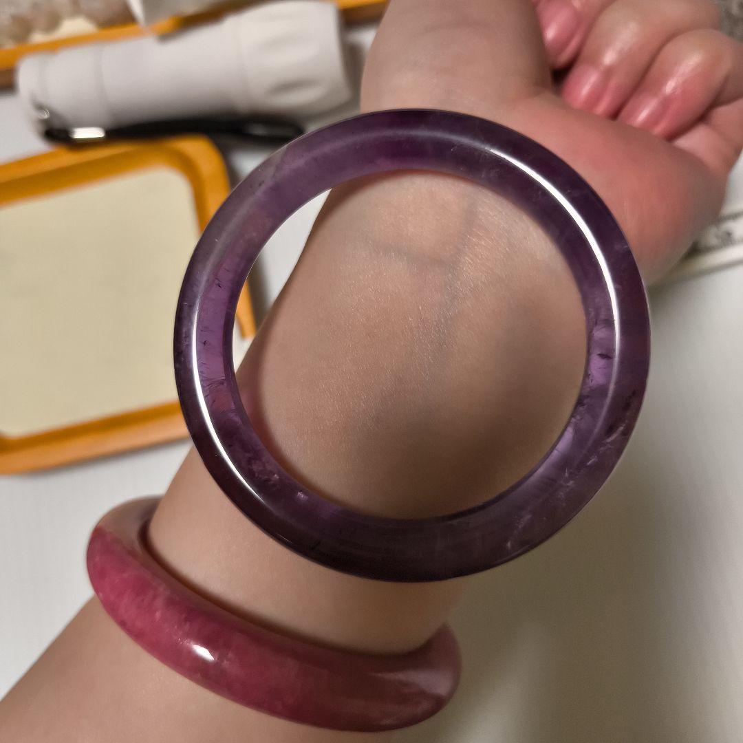 ウルグアイ産アメジスト バングル　5.5センチ