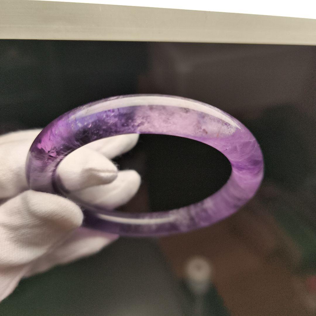 ウルグアイ産アメジスト バングル　5.5センチ