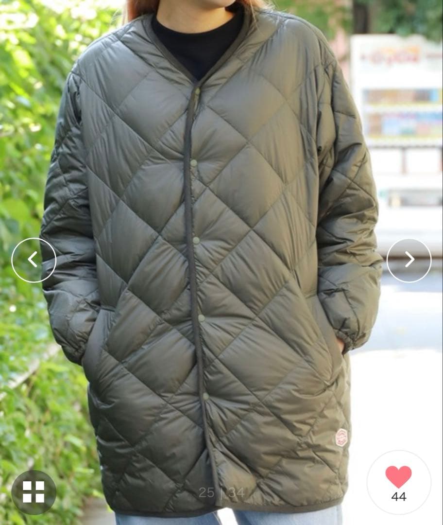 極美品 バンソンエミレイユ 洗える キルティング ダウンコート 3８　ゆったり