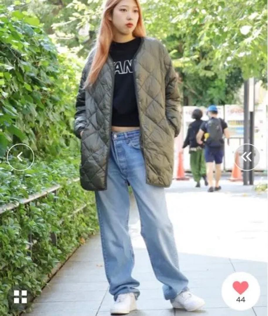 極美品 バンソンエミレイユ 洗える キルティング ダウンコート 3８　ゆったり