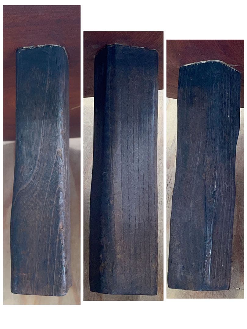 一枚板 座卓 天然木 テーブル ローテーブル 脚付き -304-