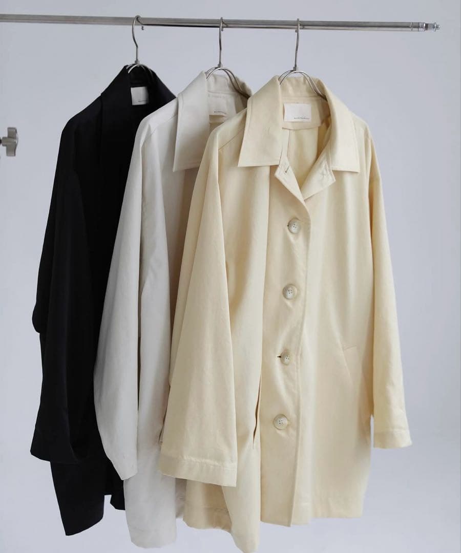 aere vintage satin coat 【white38】