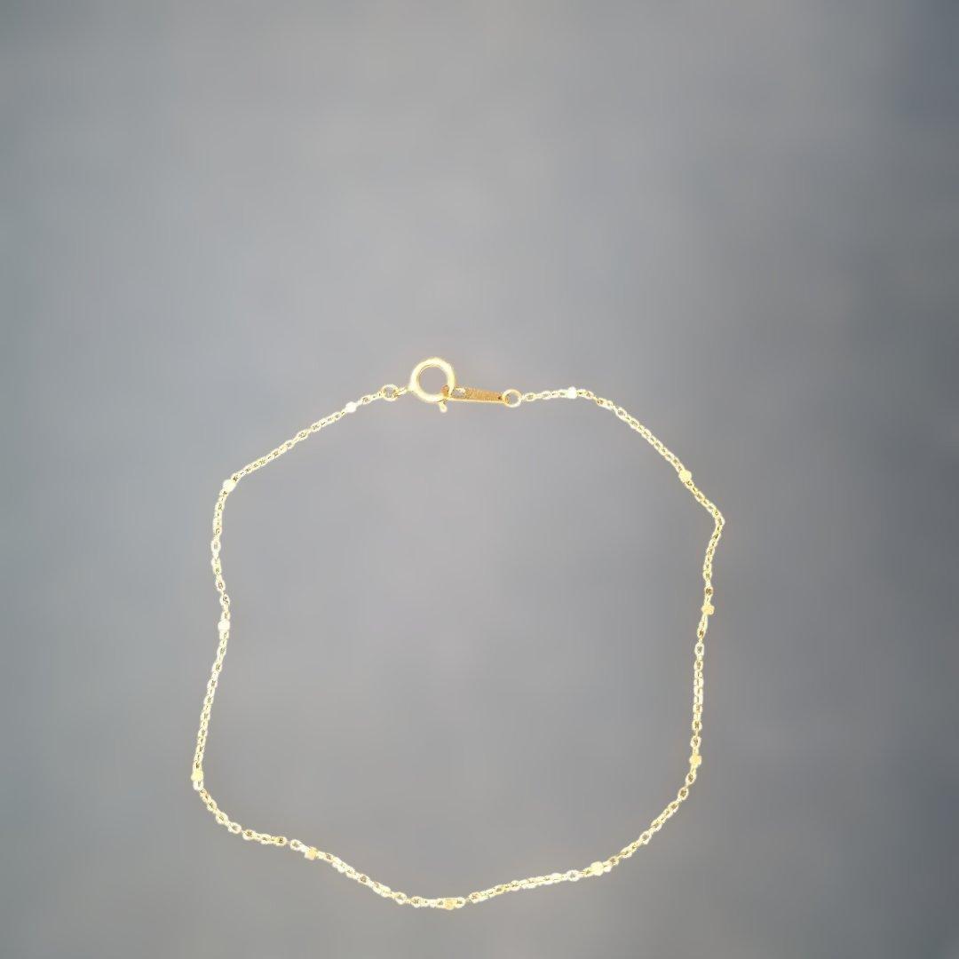 k10 カットスクエアチェーンブレスレット