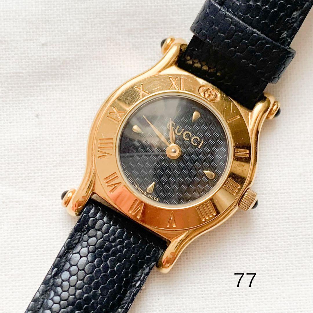 【稼働品】GUCCI■6500P レディースウォッチ　77