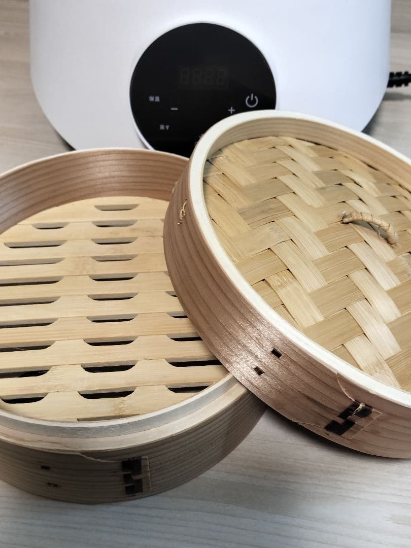 美品★OcrasiせいろO'MUSU 蒸し器 電気 21cm 火力調節 低温蒸し
