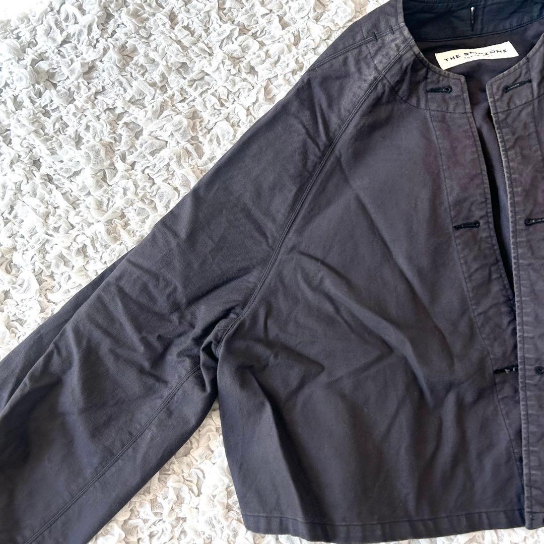 美品　シンゾーン モーターサイクルジャケット　ノーカラー　ヴィンテージ