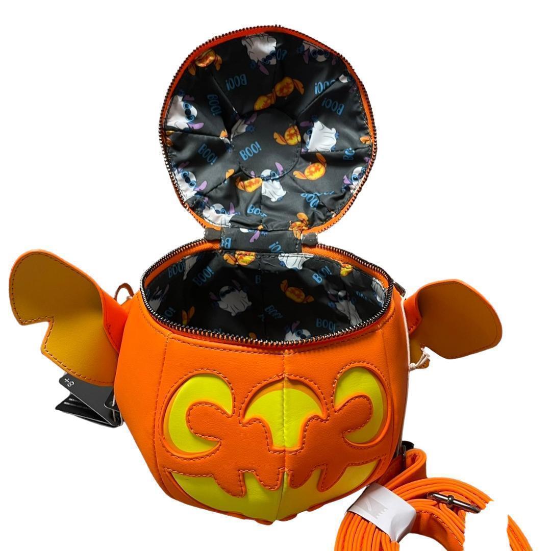 海外ディズニー⭐️ハロウィン スティッチ 光る ラウンジフライ ショルダーバッグ