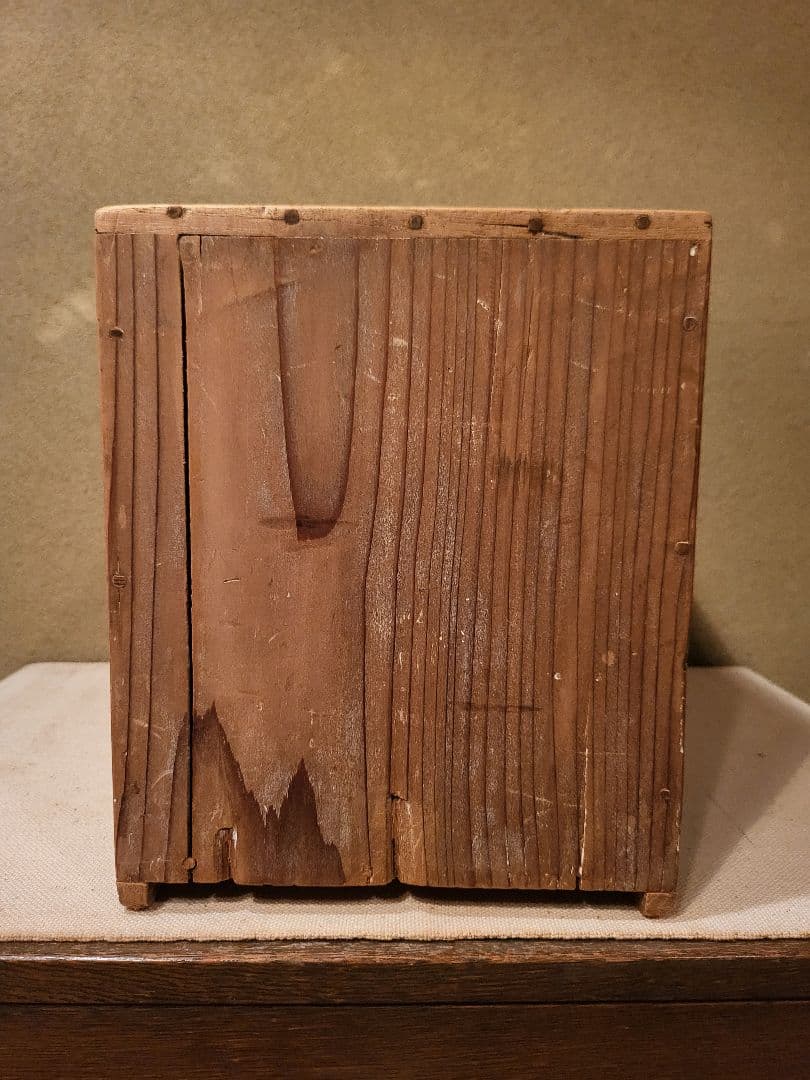 小引き出し　引き出し　ガラスつまみ　3杯　ヴィンテージ　アンティーク