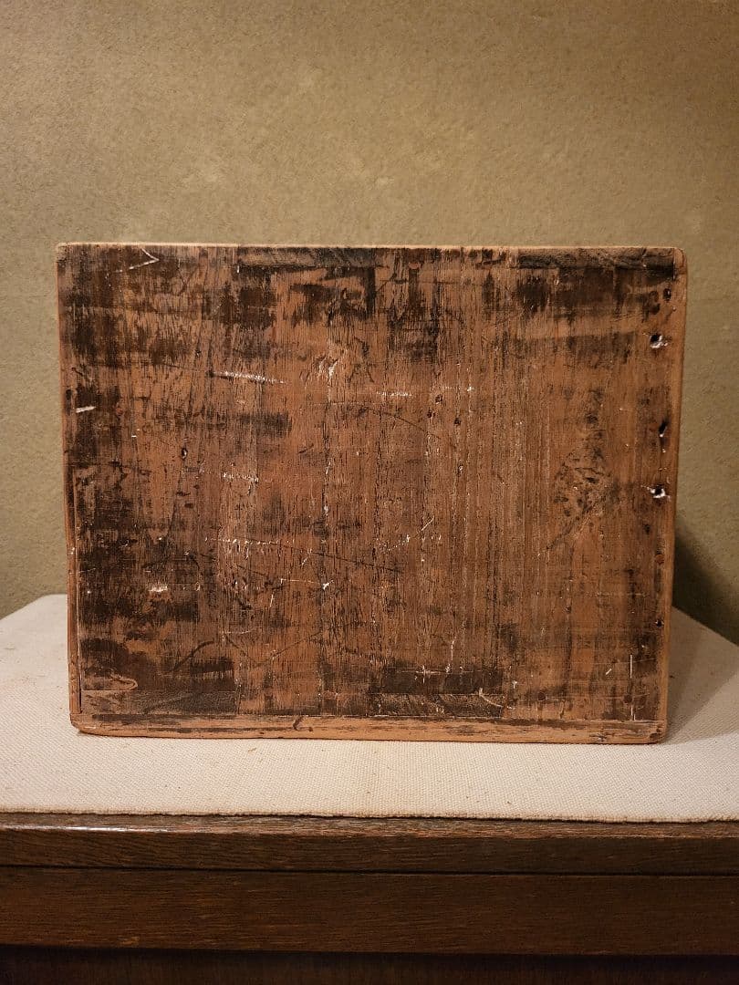 小引き出し　引き出し　ガラスつまみ　3杯　ヴィンテージ　アンティーク