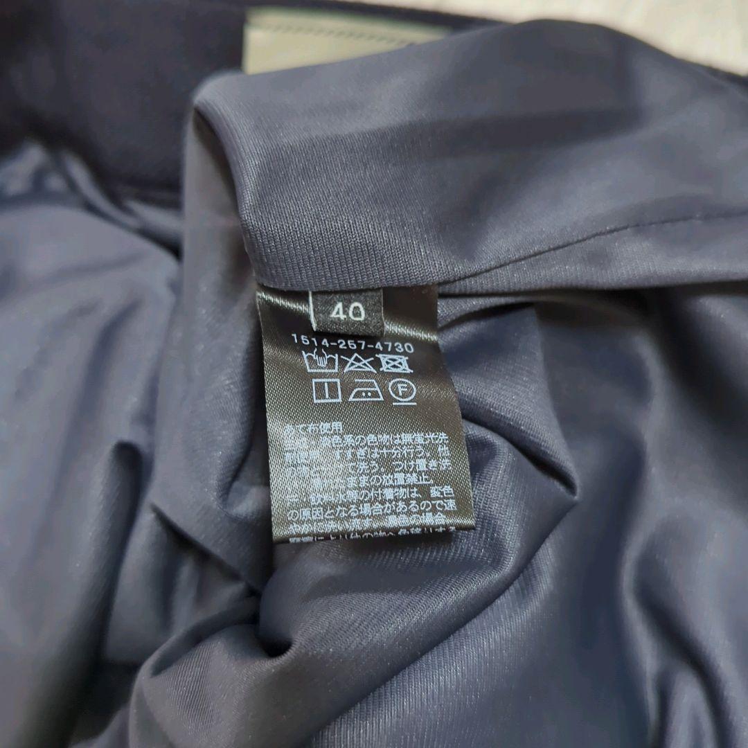 極美品 ユナイテッドアローズ リネン ノーカラー スリーピース 洗えるストレッチ