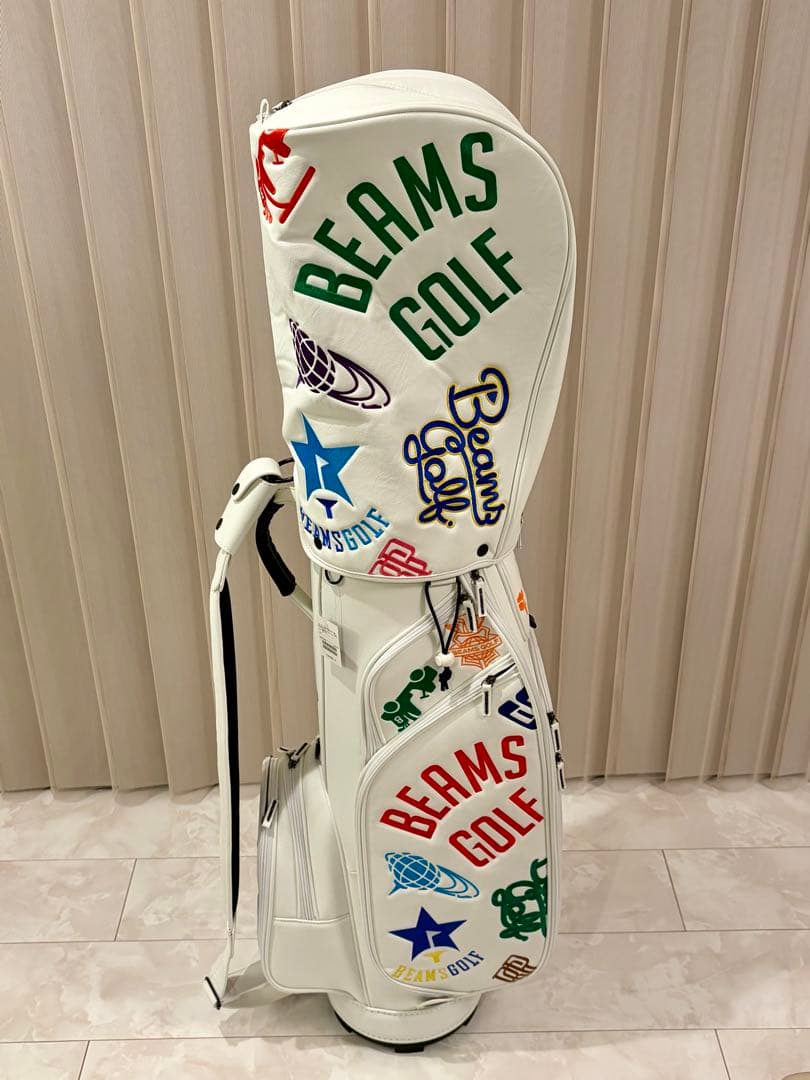 ［新品］渋野カラー BEAMS GOLF キャディバッグ ホワイト