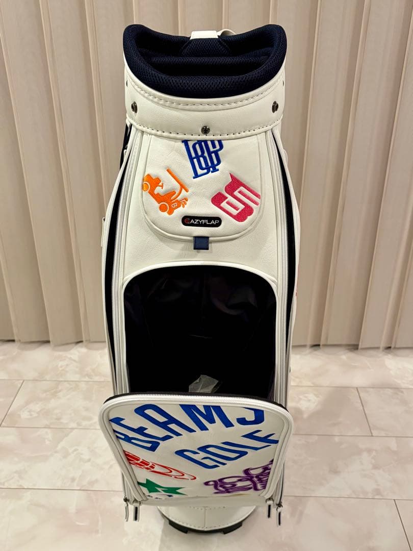 ［新品］渋野カラー BEAMS GOLF キャディバッグ ホワイト