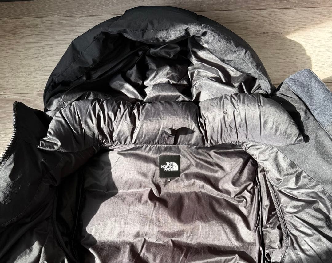 THE NORTH FACE ダウンシェルコート 黒　保存袋付き