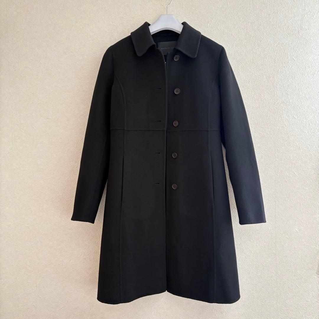 アンテプリマ　ピュア　カシミヤ　コート　ブラック