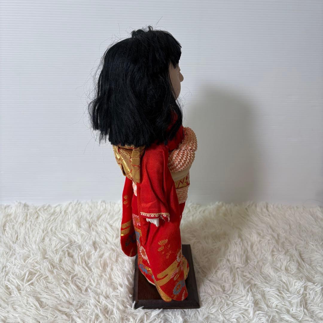 極美品 古い市松人形 45cm 箱入り 元箱