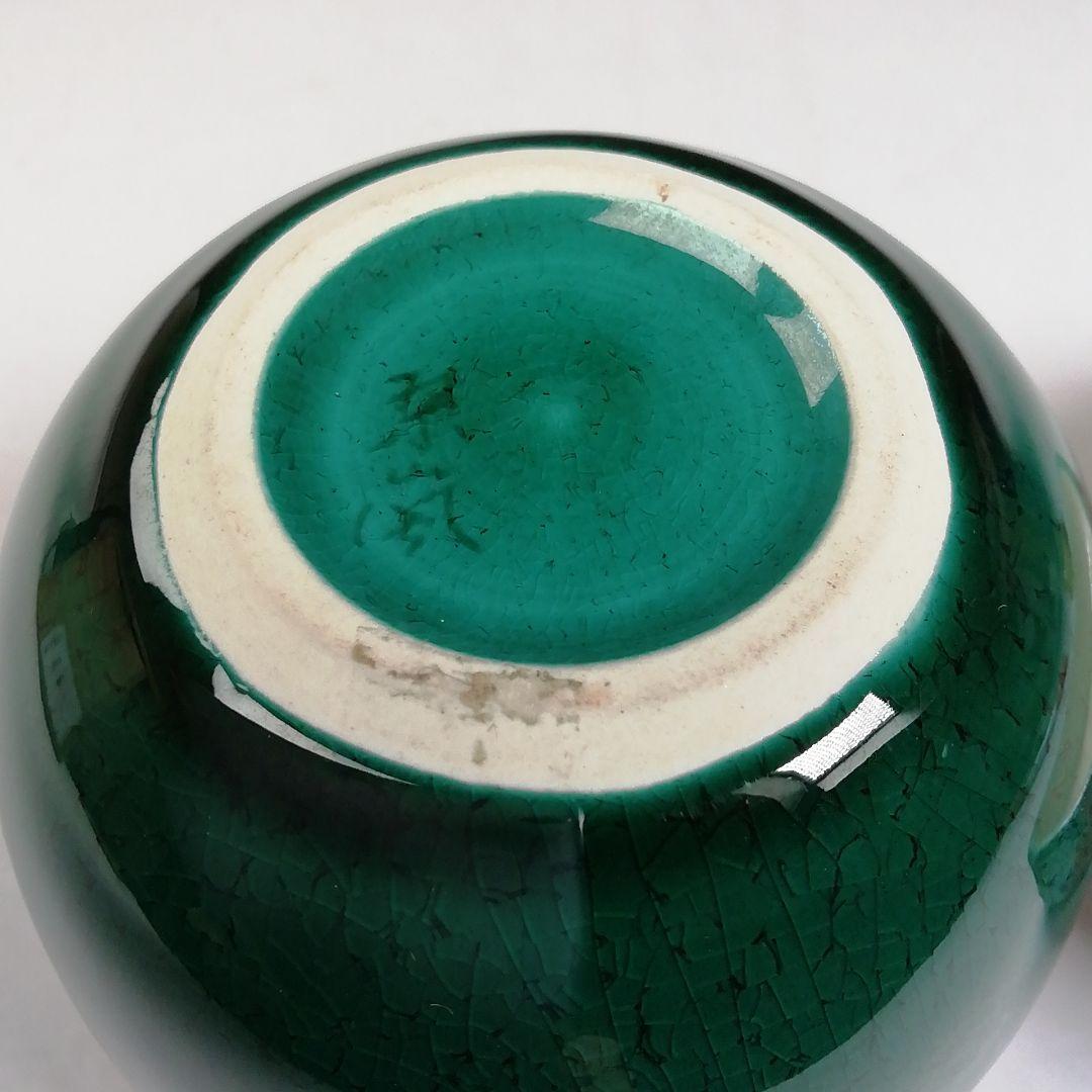 Ｗ８０　棗　『青交趾　花籠』『中村翠嵐 造』　共箱　茶道具