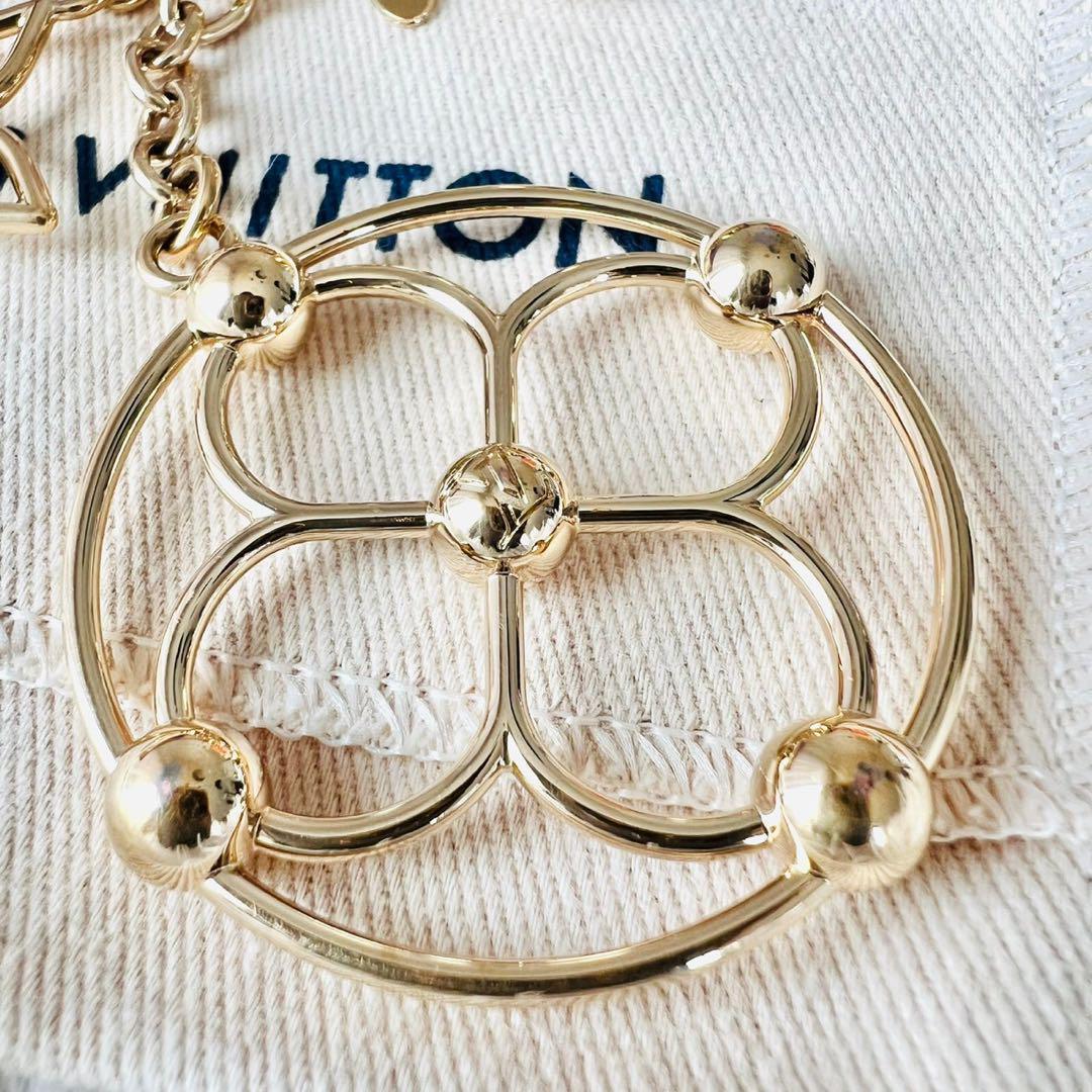 ✨極美品✨ルイヴィトン　ポルトクレ　キーホルダー　モノグラム　フラワー　サークル