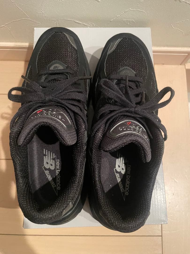 ニューバランスU990BB6 USA製　990V6トリプルブラック25.0cm