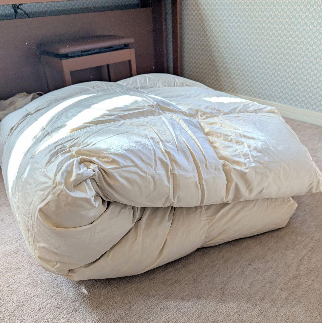 ホワイトグース　掛布団　ダブル　プレミアムゴールドラベル　未使用　440dp