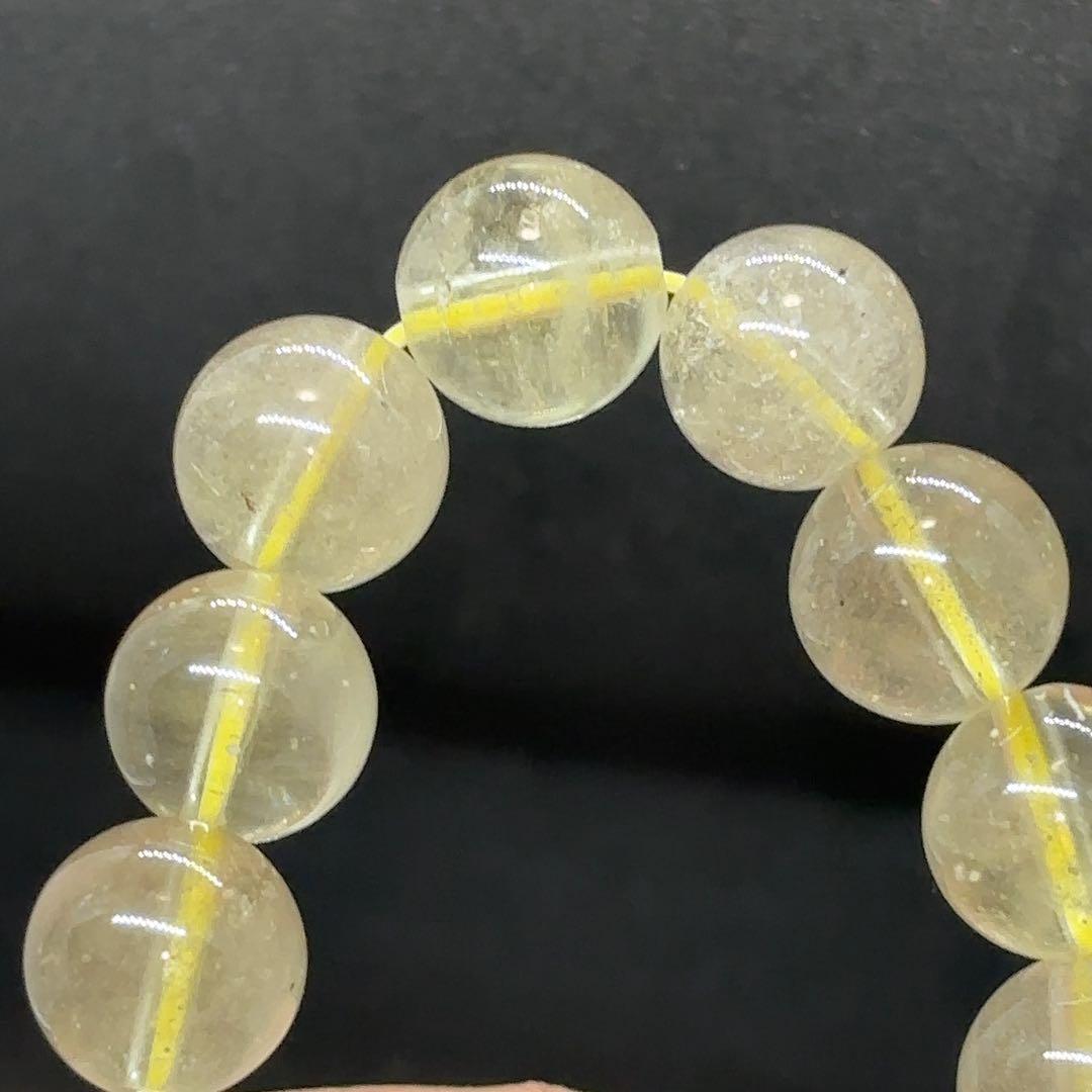 リビアングラス　鑑別書付　クリストバライト　砂入り ブレスレット　4Aランク