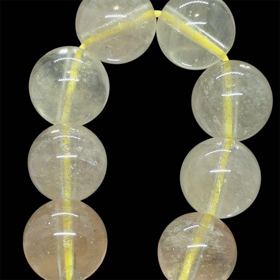 リビアングラス　鑑別書付　クリストバライト　砂入り ブレスレット　4Aランク