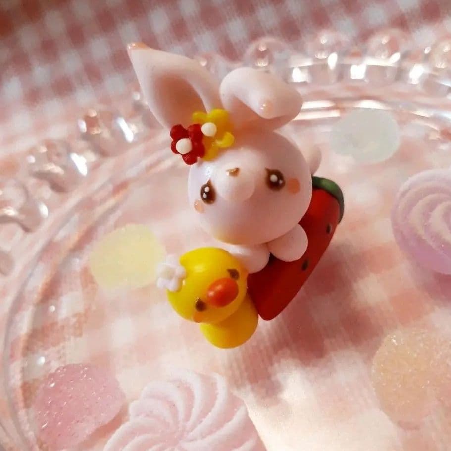 夏♪スイカ大好き♡うさぎ&あひる