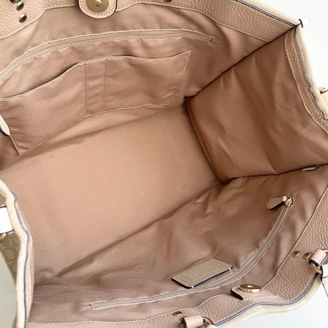 コーチ COACH トートバッグ デンプシー トート 40 シグネチャー 大判