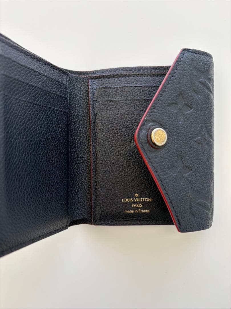 Louis Vuitton ネイビー三つ折り財布