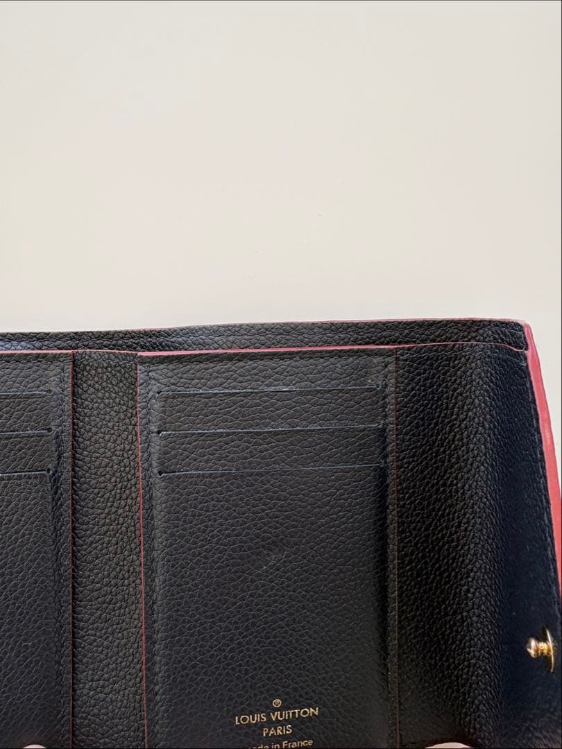 Louis Vuitton ネイビー三つ折り財布