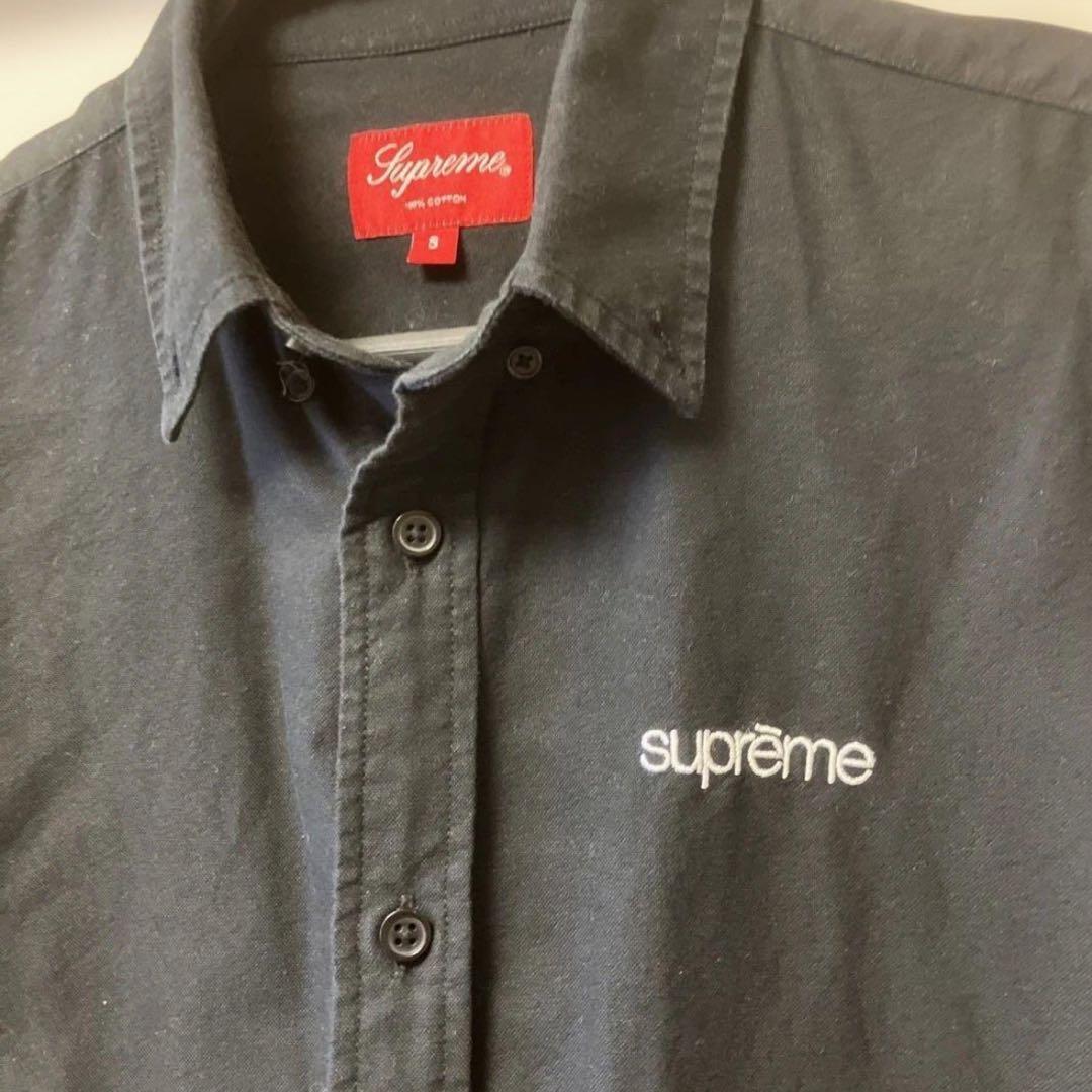 Supreme ブラック 長袖シャツ Sサイズ　シュプリーム