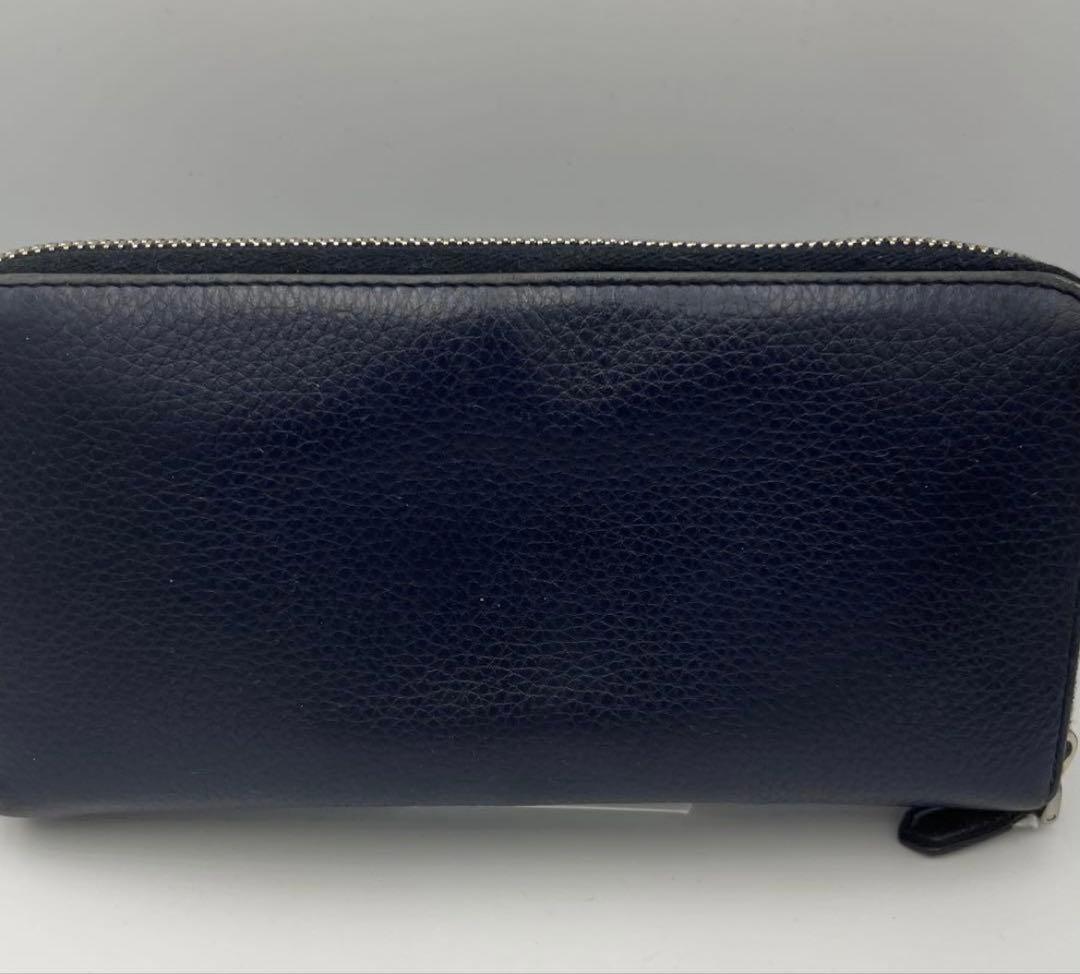 人気 PRADA 長財布 ネイビー