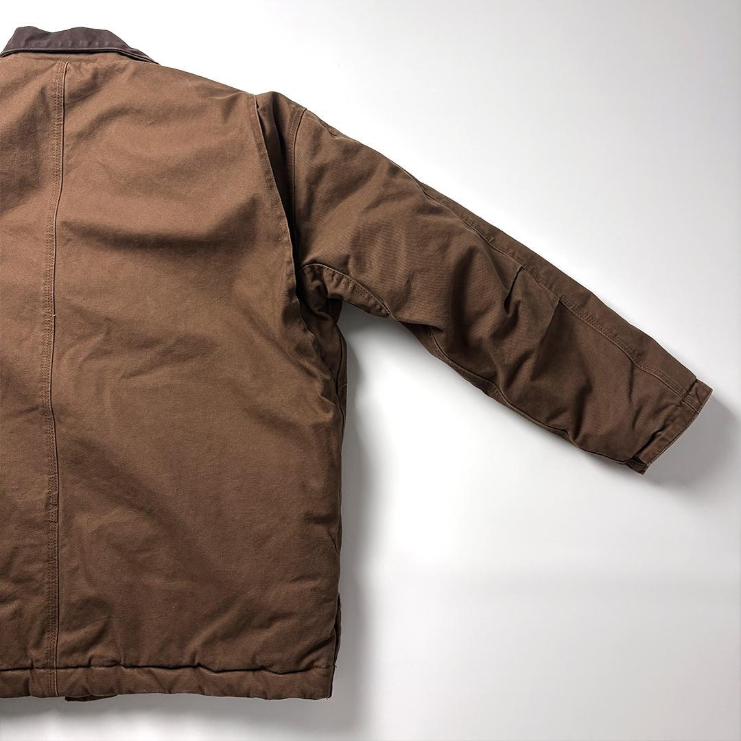 トラディショナルジャケット ブラウン XL ダックジャケット キルティング