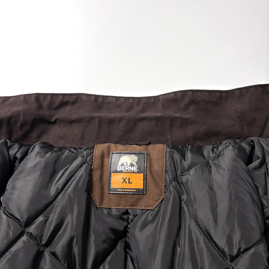 トラディショナルジャケット ブラウン XL ダックジャケット キルティング