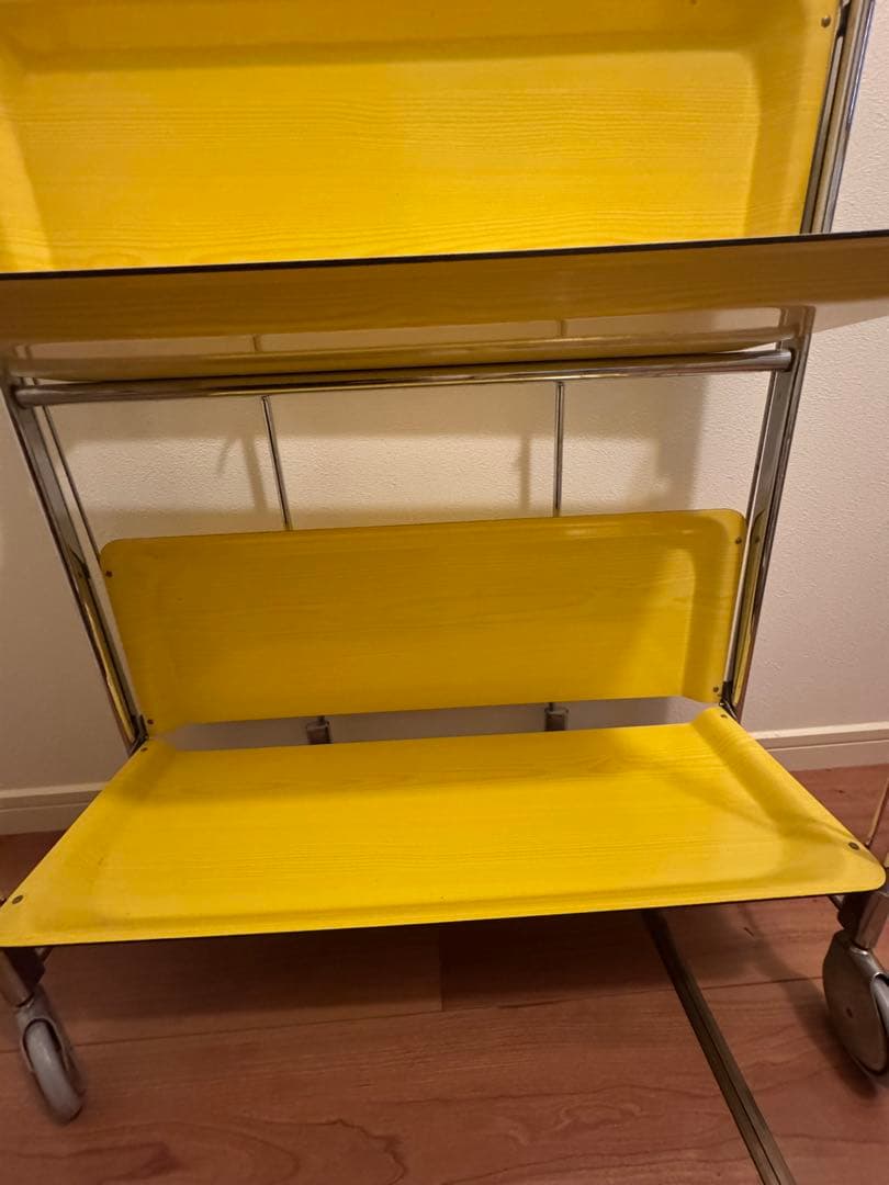 レア‼️ ドイツ　ヴィンテージ フォールディング トロリー　折りたたみワゴン