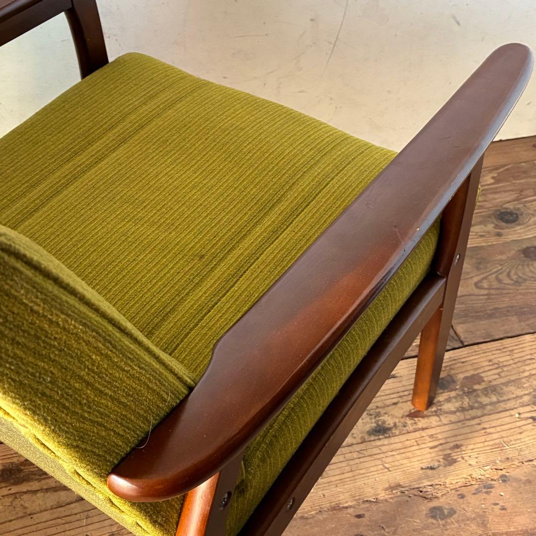 国産ヴィンテージ レトロ 1人掛けソファ ミッドセンチュリー ②