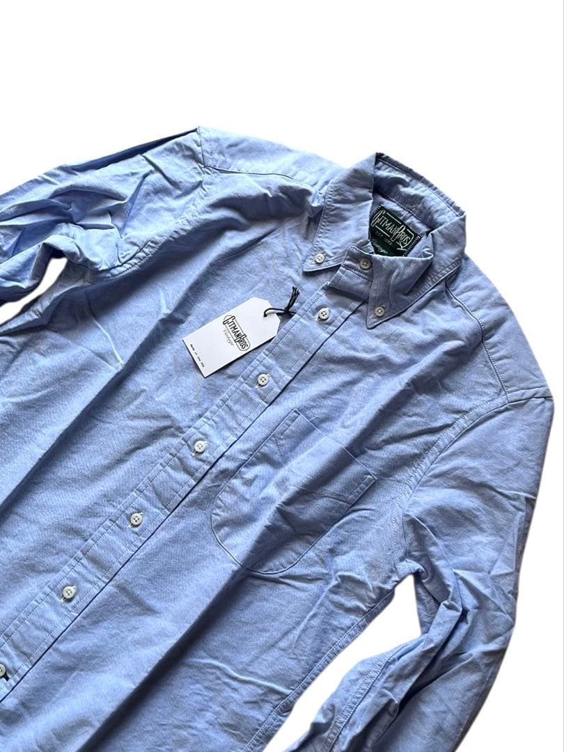 定価26400円us製新品GITMAN vintageオックスフォードシャツ青s