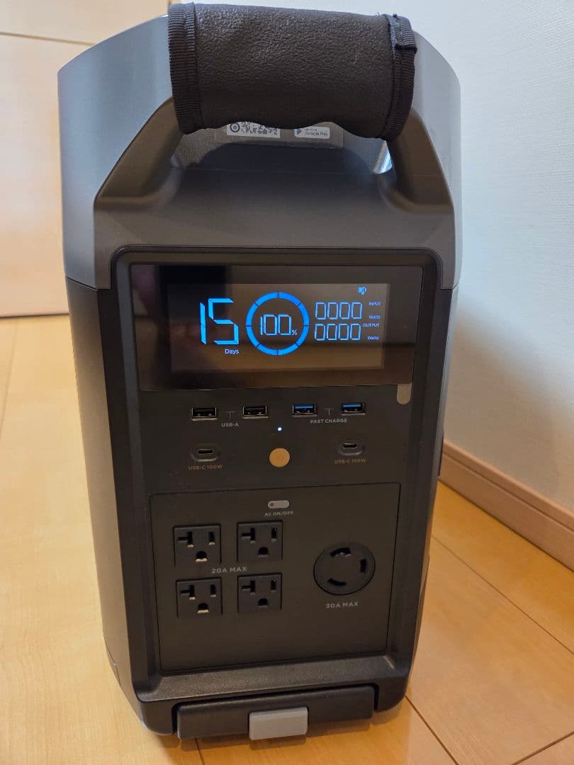 発電機・ポータブル電源 ECOFLOW DELTA PRO 3600Wh