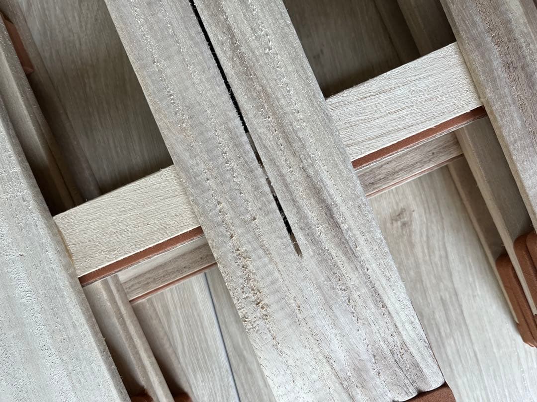 薄型軽量 桐すのこベッド 4つ折れ式