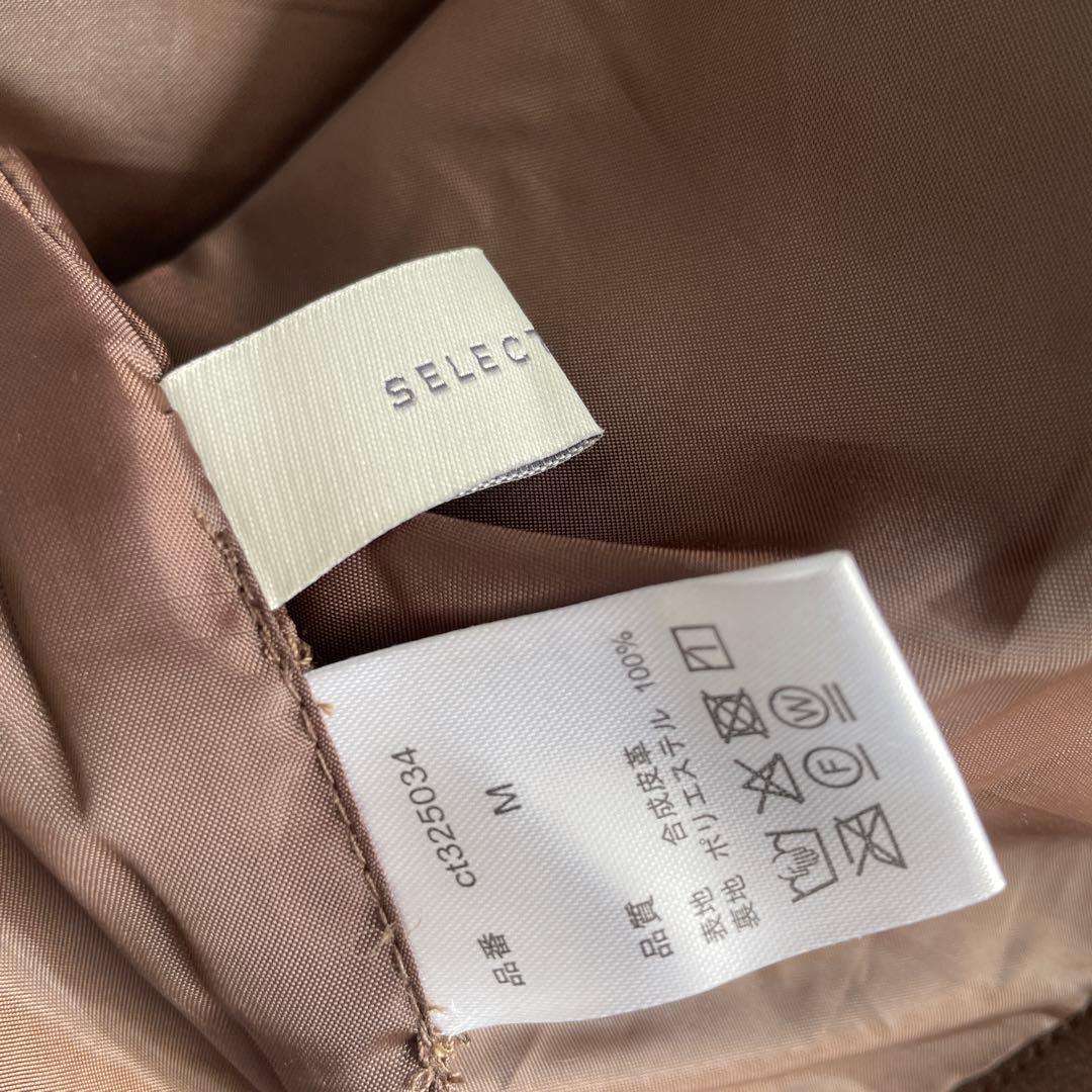 select MOCA 2025aw 新品ステンカラーフェイクレザージャケット