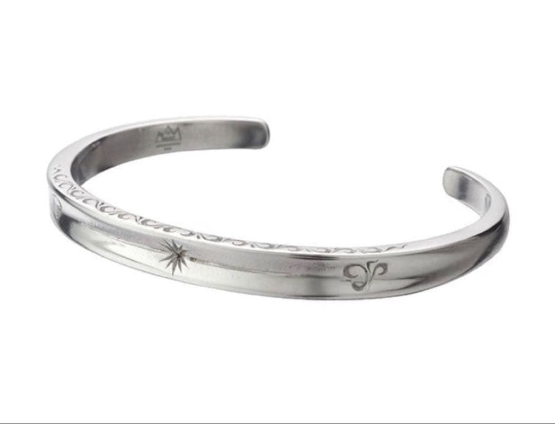 SAAD シルバー925バングル細め メンズ レディース