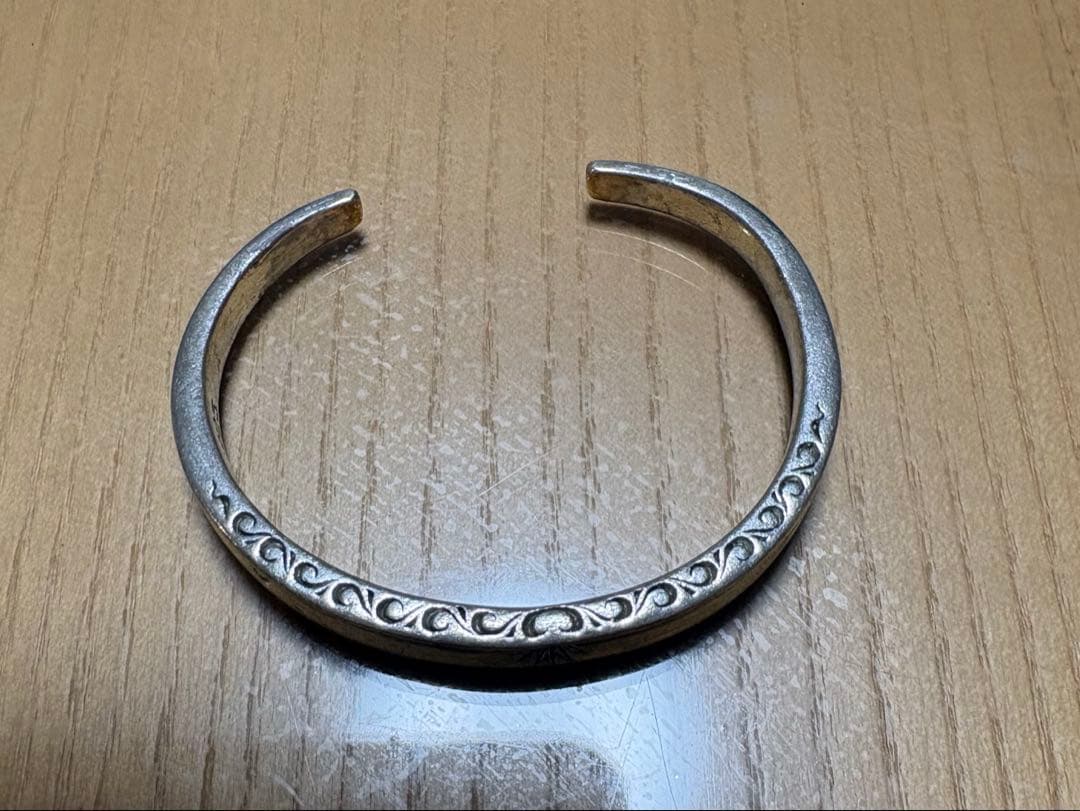 SAAD シルバー925バングル細め メンズ レディース