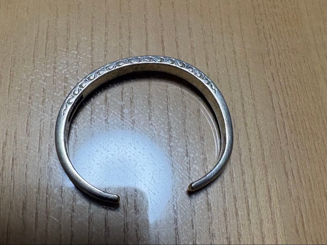SAAD シルバー925バングル細め メンズ レディース