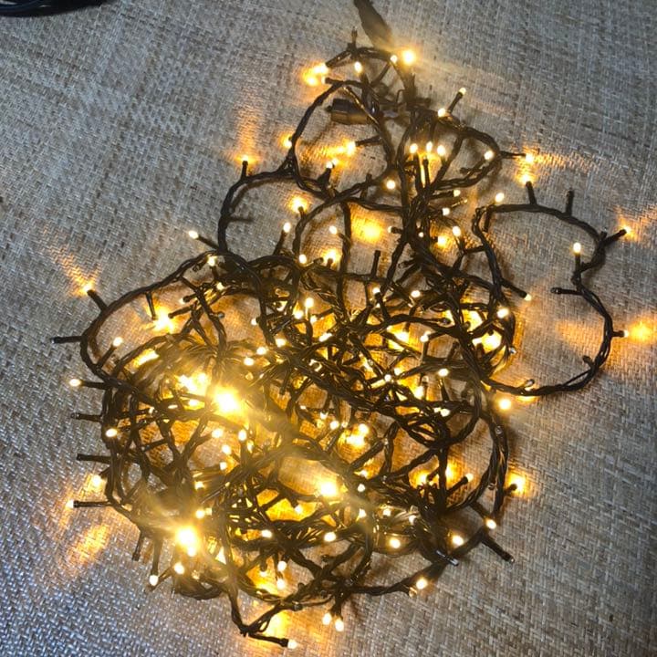 電飾　LED 2000球　シャンパンゴールド　イベント　クリスマス