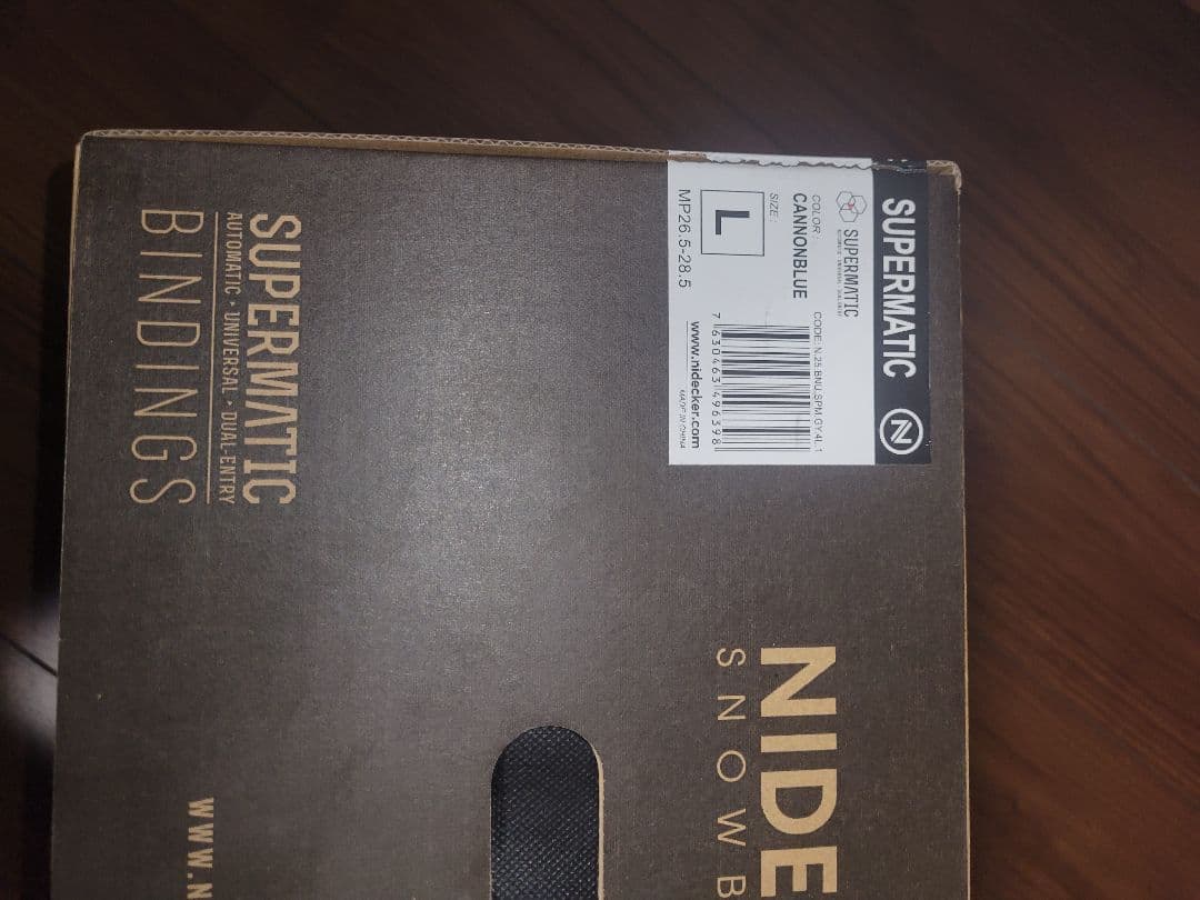 Nidecker Supermatic ビンディング Lサイズ カーボンブルー