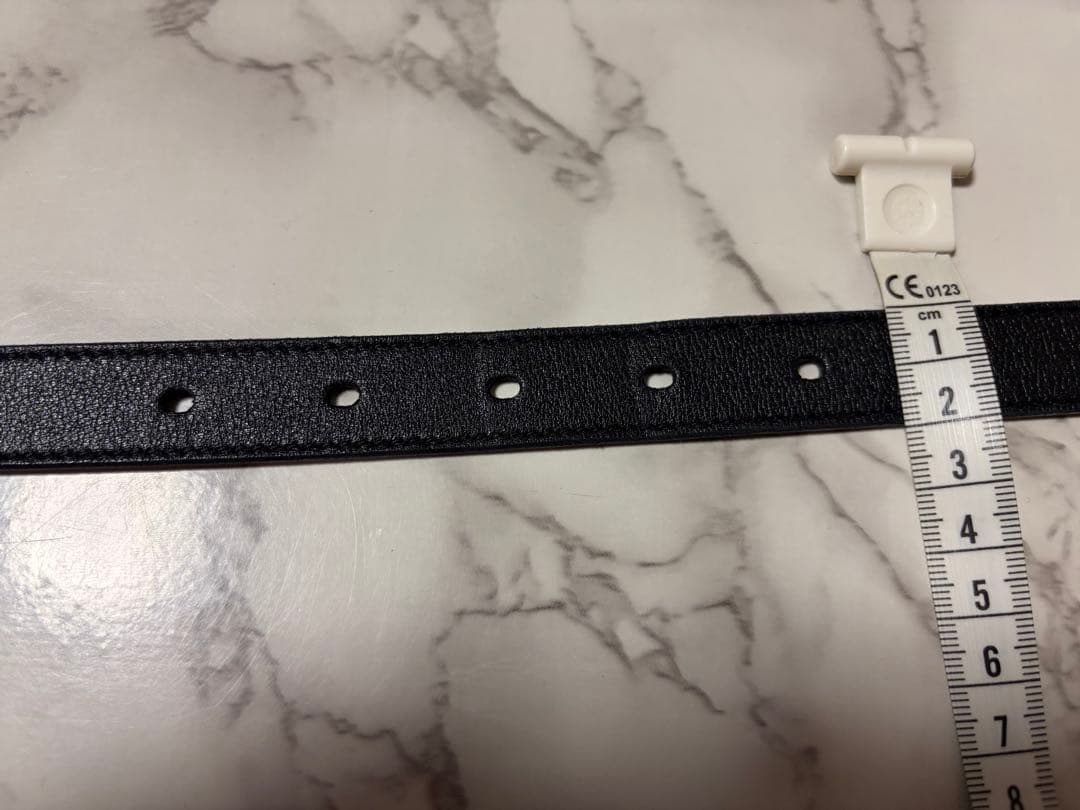 SAINT LAURENT PARIS サンローランパリ　レザーナローベルト