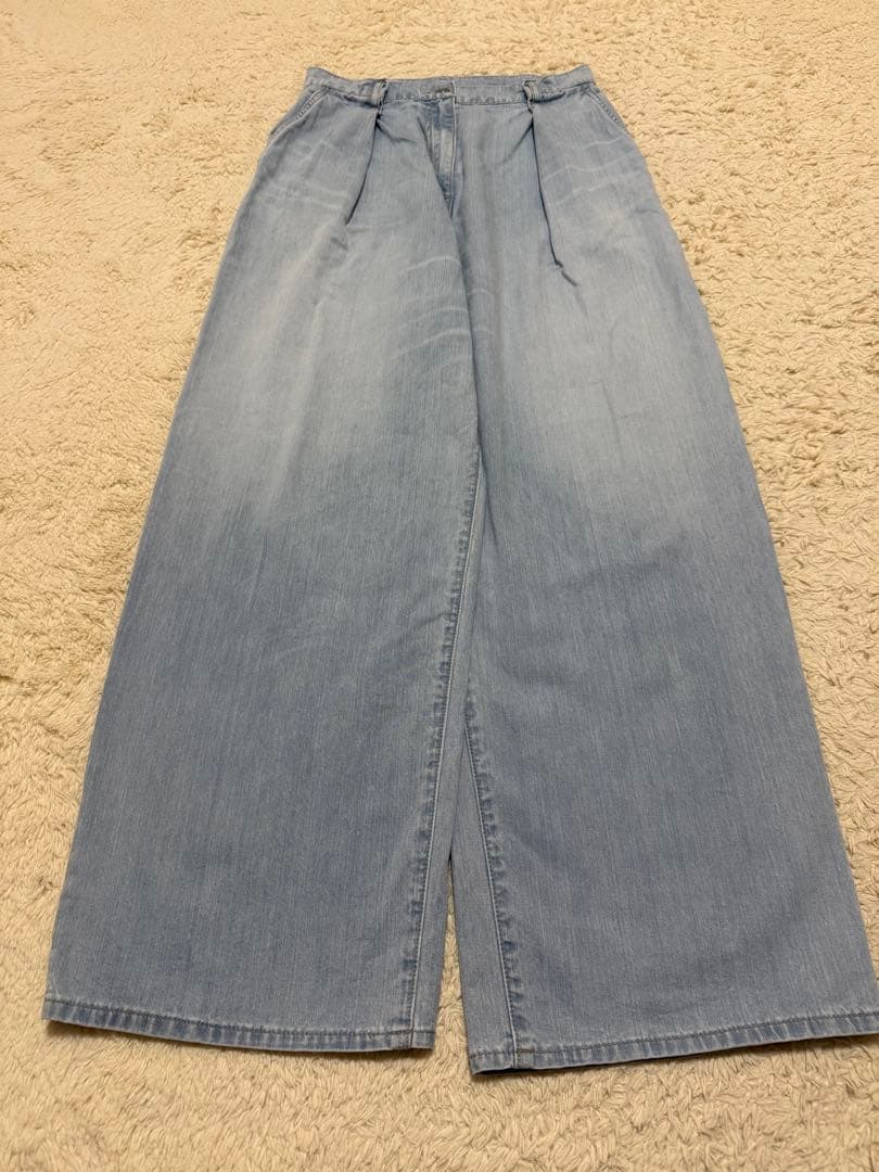 【 TICCA 】ティッカ タックワイドデニムパンツ 1回着用 美品