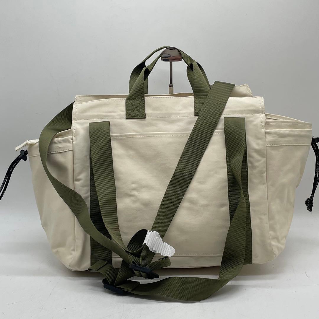 BN3470ペンデルトン　マザーズトート オフホワイト ポーチ2個 タグ付き