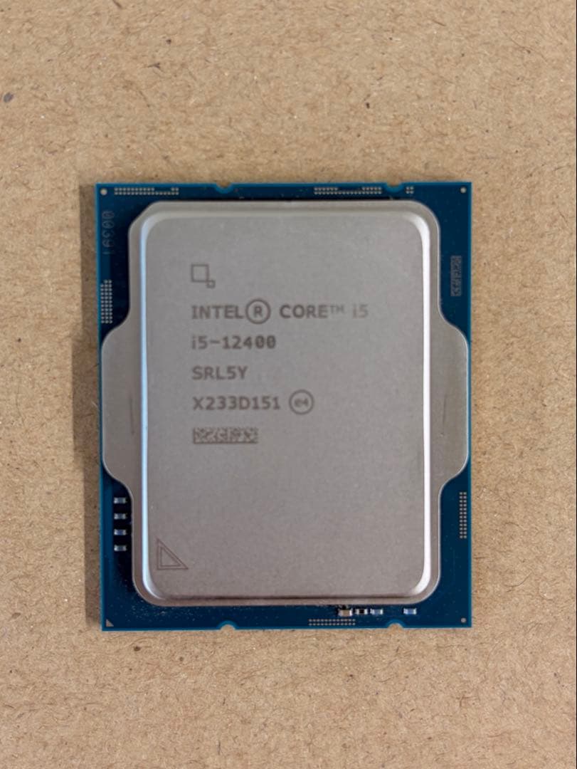 Intel Core i5-12400 CPUのみ